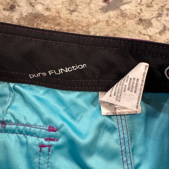 Volcom Pure Function Board Shorts Mens 26 Light Blue Swim Trunks Beach Ocean R12 - Picture 7 of 16